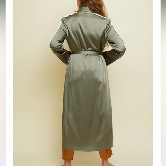 JONATHAN SIMKHAI /Ecru Side Button Duster - Picture 4 of 9